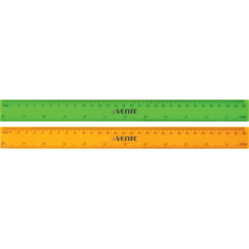 Линейка пластиковая 'deVENTE' 30 см, с индивидуальной маркировкой, цветная флуоресцентная, 5091329