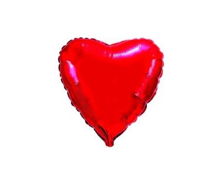 Шар 18 Сердце, металлик красный, 46 см, 1204-0085