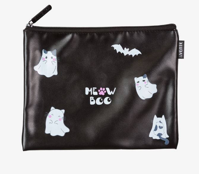 Папка для тетрадей 'deVENTE. Ghost Meow' A5 (27x20,5x1 см) на молнии сверху, 8053538