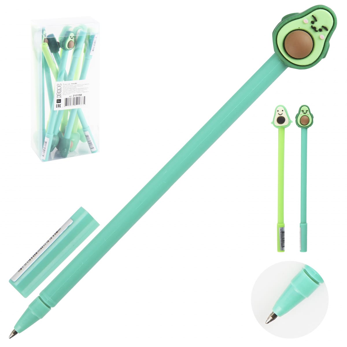 Ручка шариковая подарочная 'deVENTE Avocado' d=0,7 мм синяя сменный стержень, 5073122