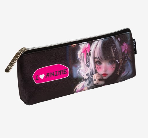 Пенал 'deVENTE. I Love Anime' 21x8x3,5 см, треугольный для 45 предметов, 7026513