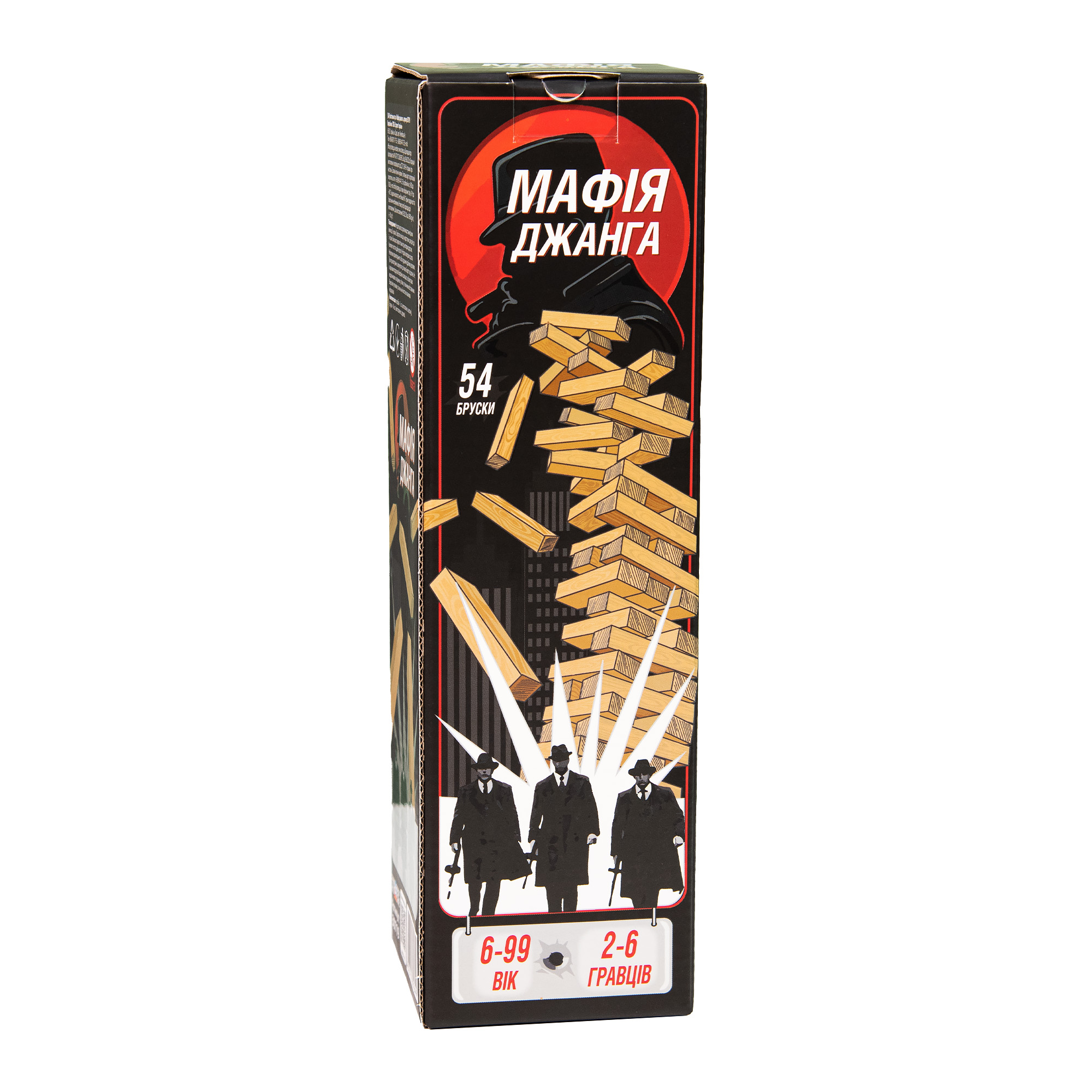 Игра 'Джанга-мафия', 54 бруска, 4607155198000