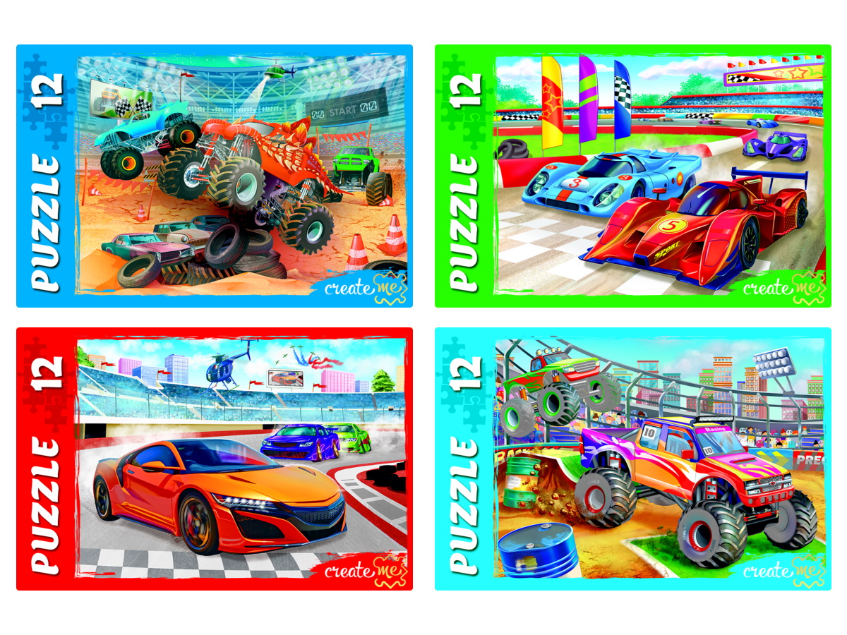 ПАЗЛЫ 12 элементов КРУТОЙ ВИРАЖ № 9, П12-2716