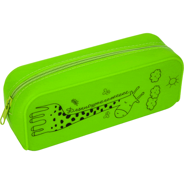 Пенал односекционный 'deVENTE. Длинношееее' неоновый зелёный пластик. уп 7025237