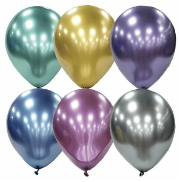 Набор шаров 12';, ХРОМ, (50 шт;уп), 872677