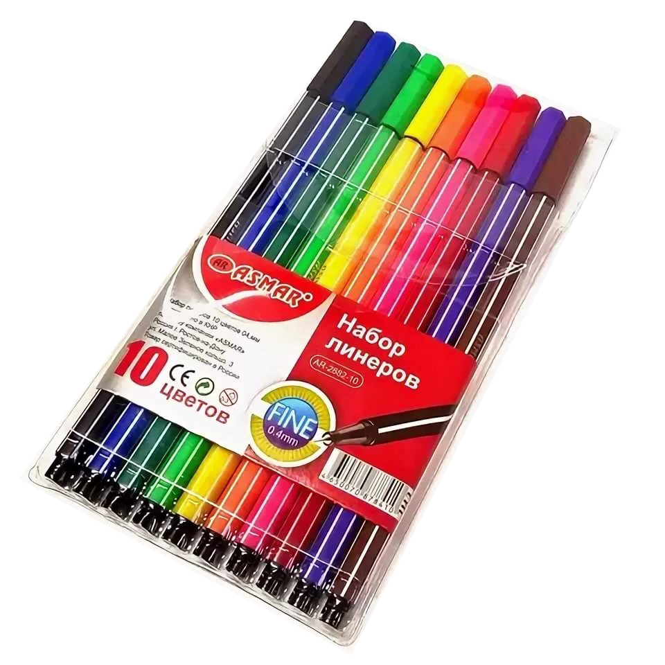Набор линеров 'ASMAR' 10 цветов, AR-2882-10