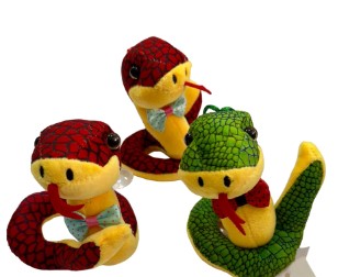 Мягкая игрушка на липучке, 'Змея', L-6-12 см