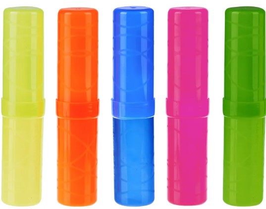 Пенал тубус пластиковый Пчелка, Яркий микс,  ПТП-1