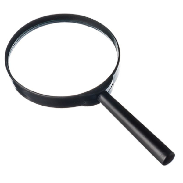 Лупа  d=50 мм увеличение x2, пластиковая ручка  AR-50мм