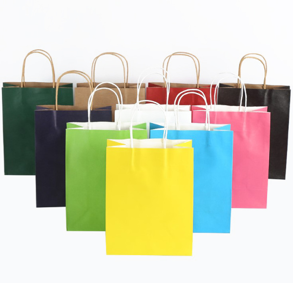 Пакет КРАФТ 22х28х11, цветной, ручка, цв в асс, AR-5987