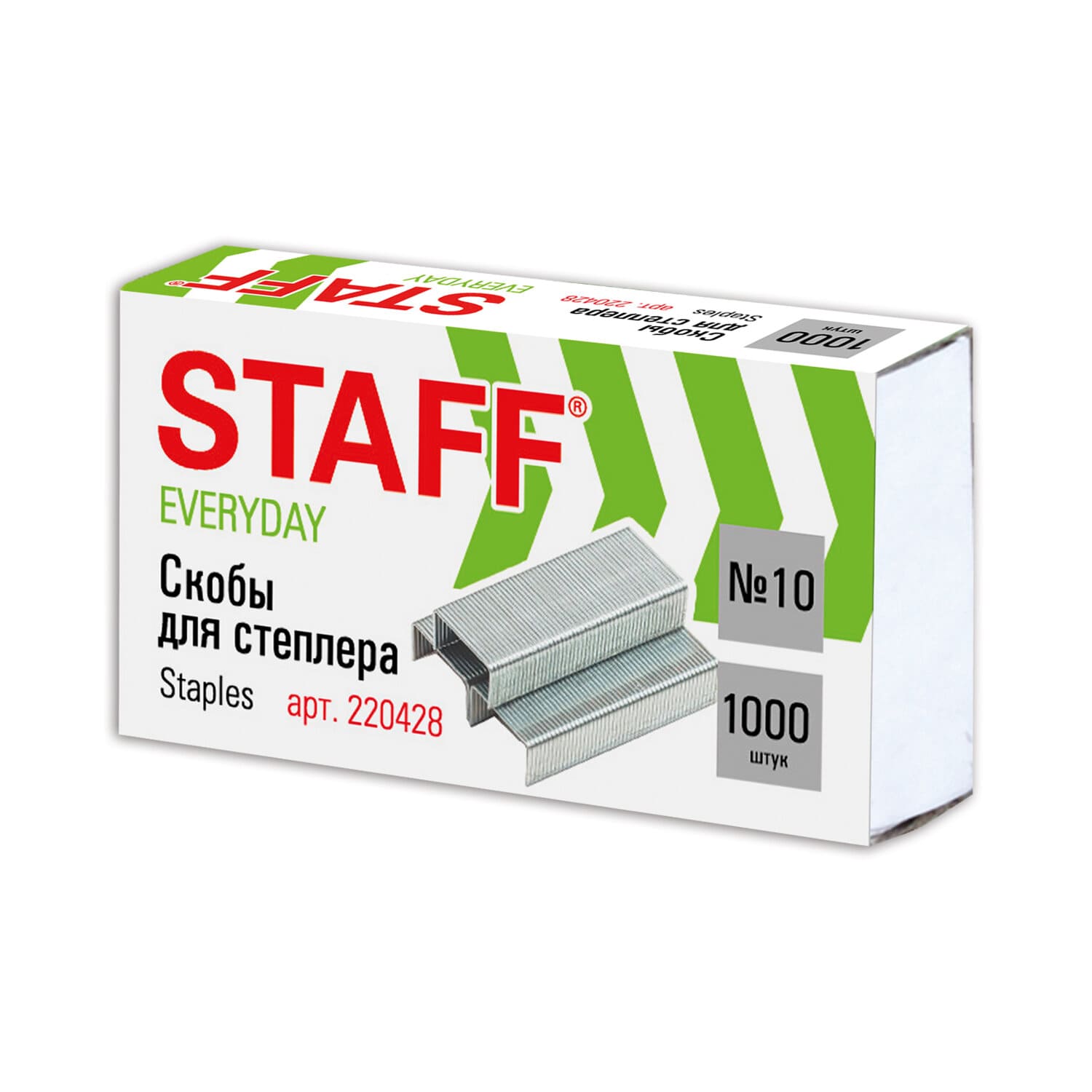 Скобы №10 STAFF Everyday (1000 шт;уп), 220428