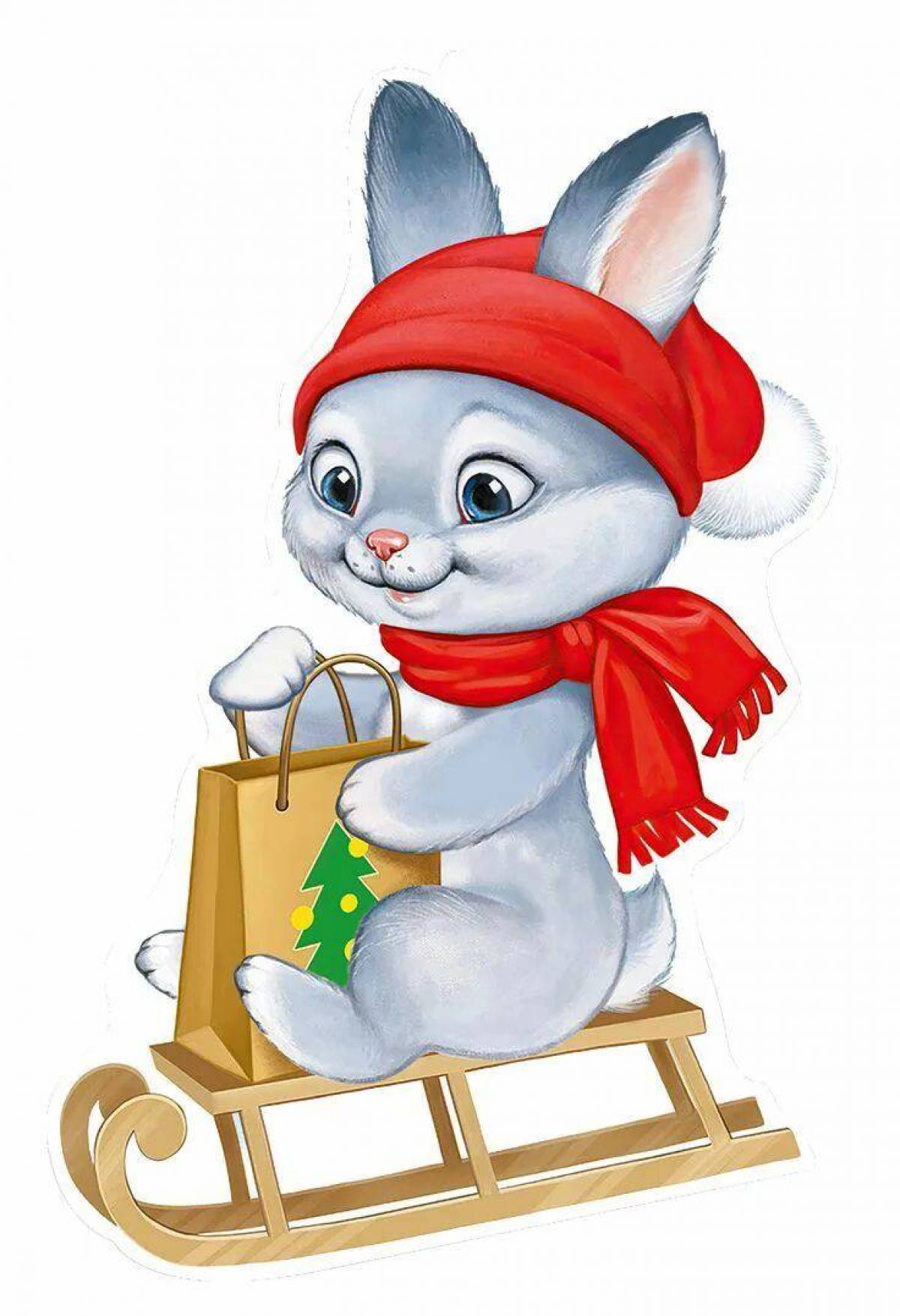 Плакат 'Заяц на санках', 92.884.00