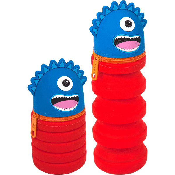 Пенал односекционный 'deVENTE. Monster' фигурный увеличивающийся пластик. уп 7027202