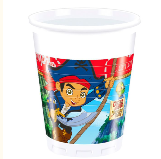 Набор стаканов пластиковых Браво Капитан Джек,  8 шт./ уп., по 200 мл., 86237