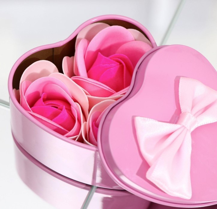 Мыльные розочки, трёхцветные, набор (3 шт;уп), 6962288