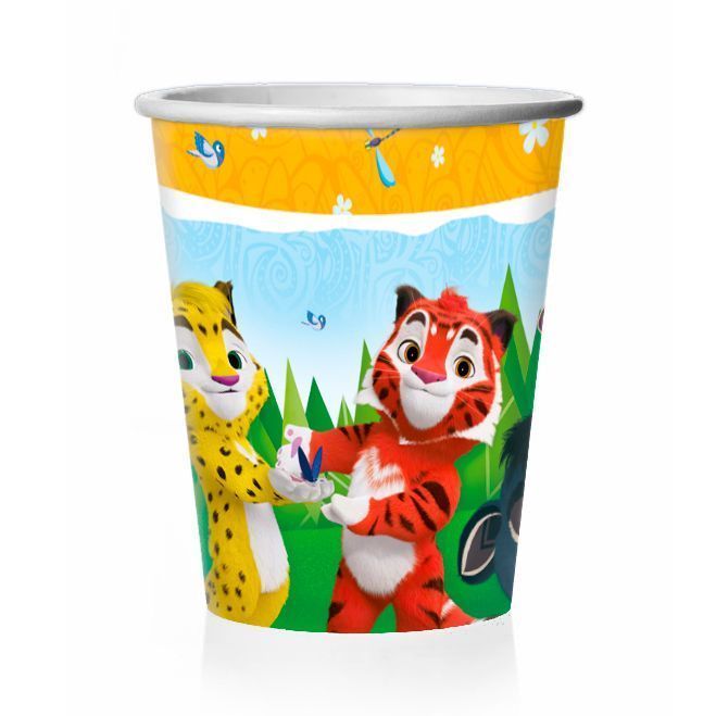 Набор стаканов бумажных 'Лео и Тиг', (6 шт;уп), 190 мл., европодвес, 702020