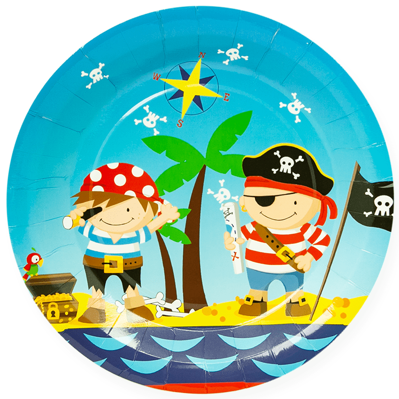 Тарелки (9'';23 см) Пираты , (6 шт;уп), 6225051