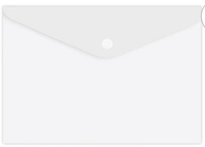 Папка на кнопке А4 KWELT, 0,12 мм, прозрачная, КР-000570