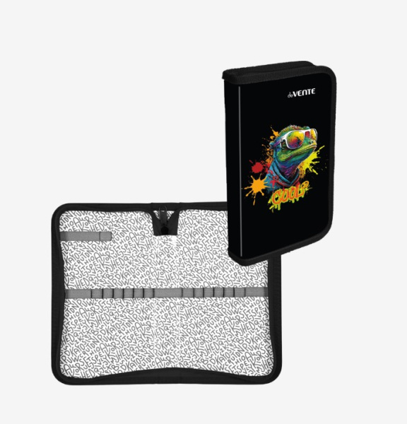 Пенал  deVENTE, 205х120 мм, 1 секция, прямоугольный на молнии, 7010517