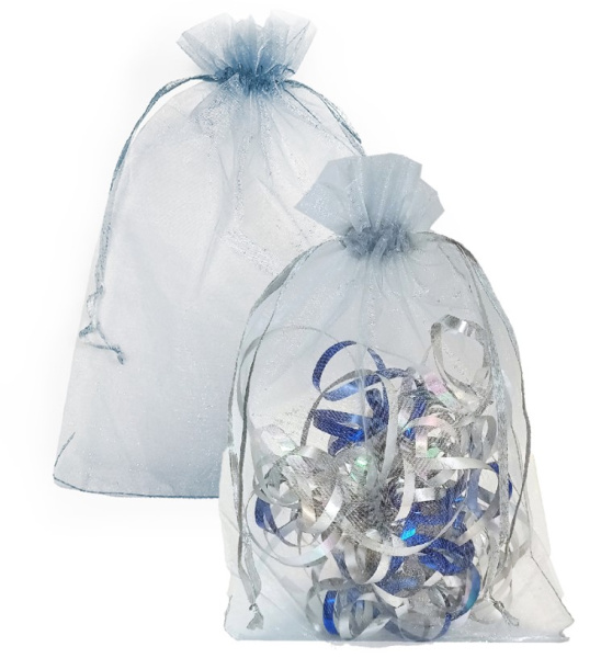 Подарочный мешочек из органзы 'Серебро', 200х130 мм, 15080072