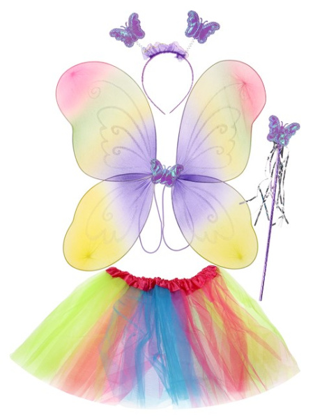 Карнавальный набор 4 в 1 'Фея сновидений' (юбка,крылья,ободок, палочка), КРК-7296