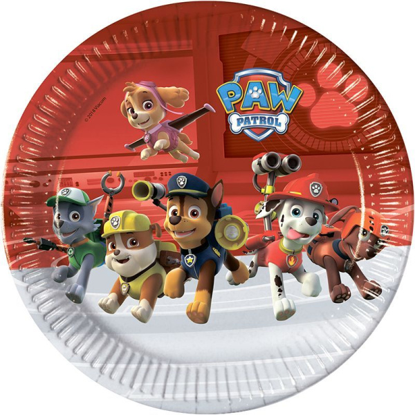 Набор тарелок бумажных Браво 'Щенячий Патруль', 8 шт.;уп. 23 см., 89774