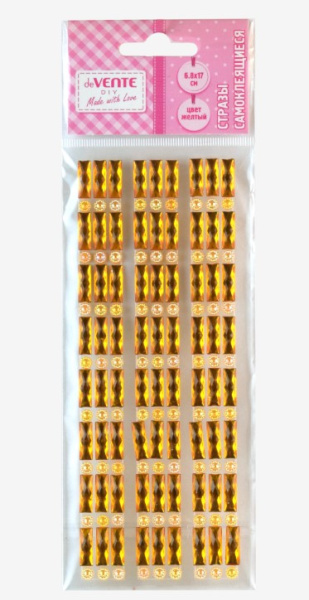 Стразы самоклеящиеся deVENTE. Кристальные узоры, 8004051