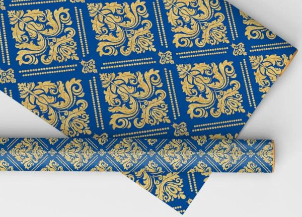 Упаковочная бумага орнамент 2 листа, 15.11.01009